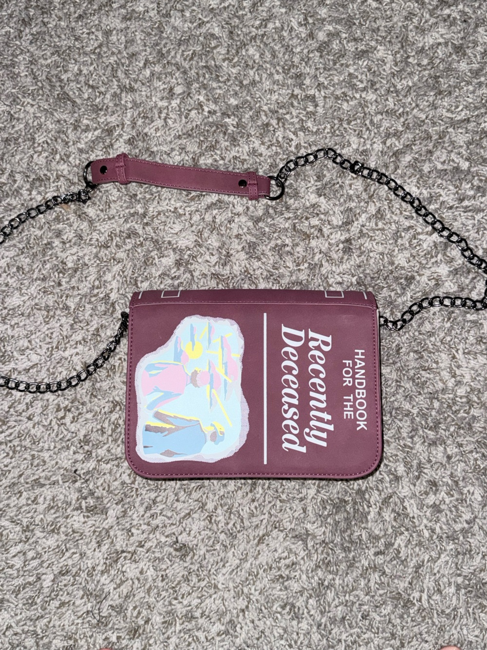 Beetlejuice “Handbook for the Recently Deceased” Crossbody Bag